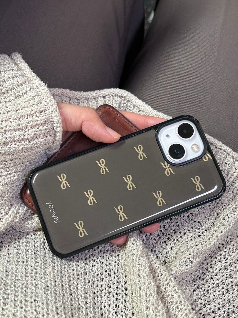 [MADE] mini logo epoxy bumper case_brown