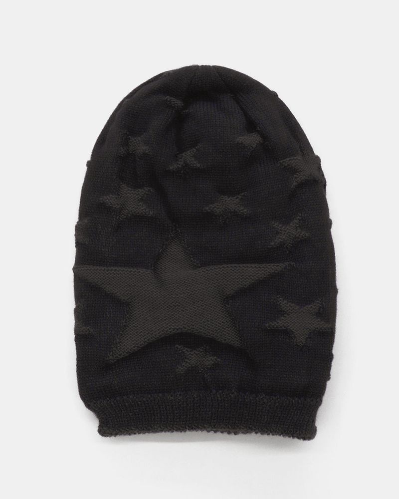 Corem star knit long beanie