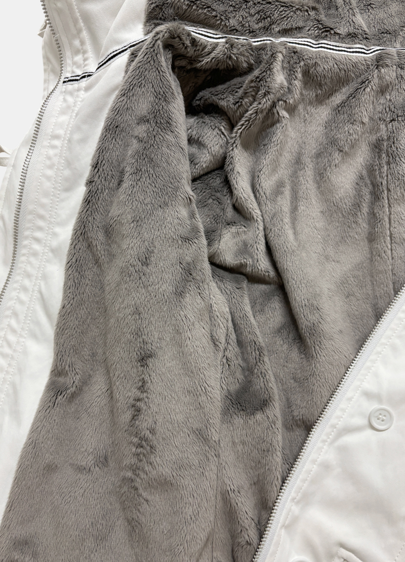 Mode Fur-Hood Short Jumper