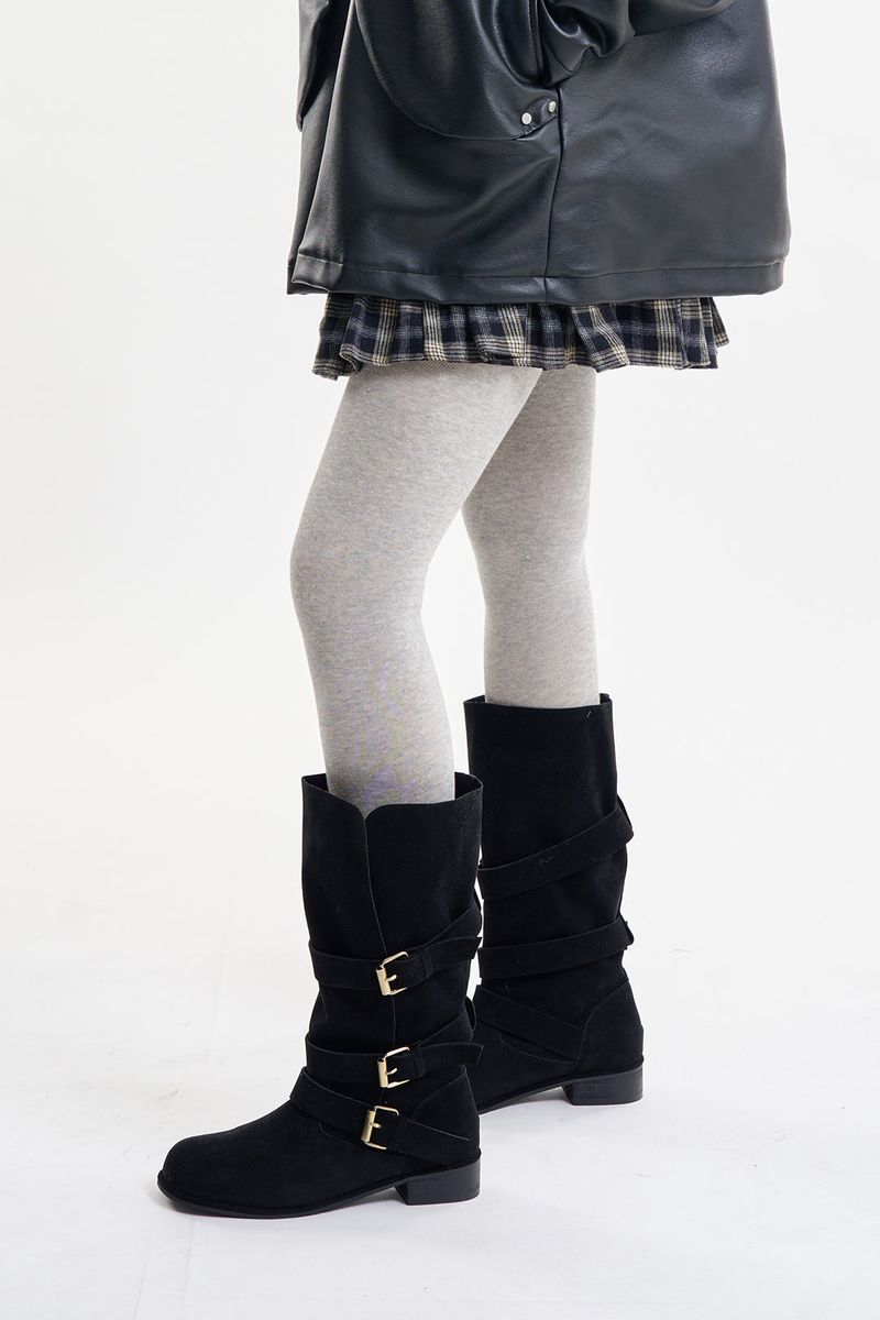 Flexi triple strap buckle boots