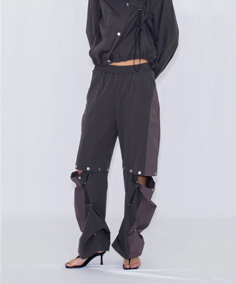 2WAY DEFORMED TRACK PANTS