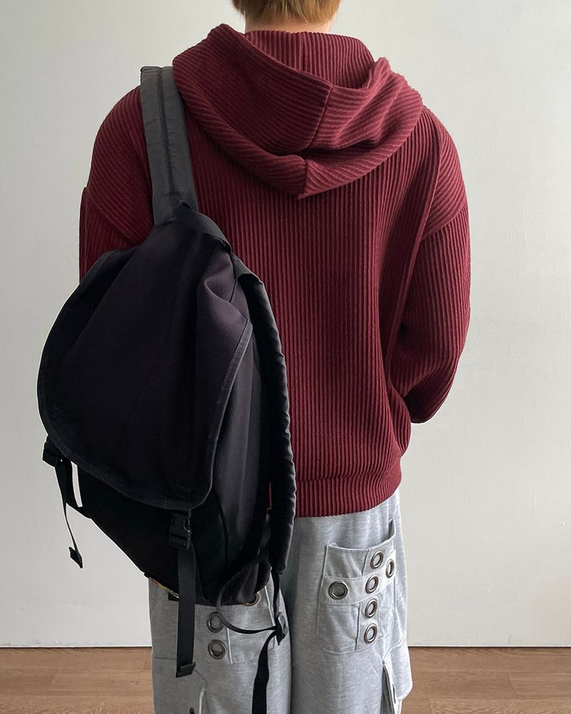 Bloom Cropped Knit Hooded Zip-up