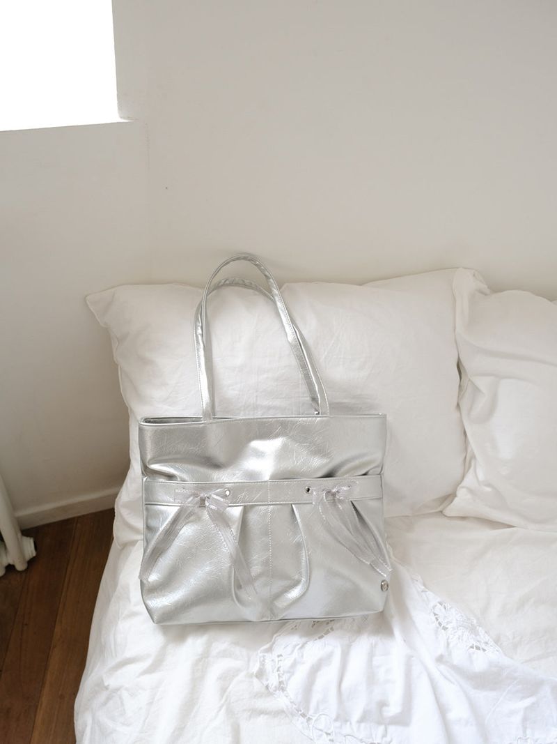 Easy ribbon bag_silver