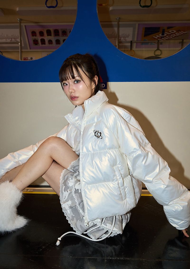 CHERRYQUIRI（チェリーキュリー）の「high beam puffer jk - pearl white（Jackets/Outerwear）」
