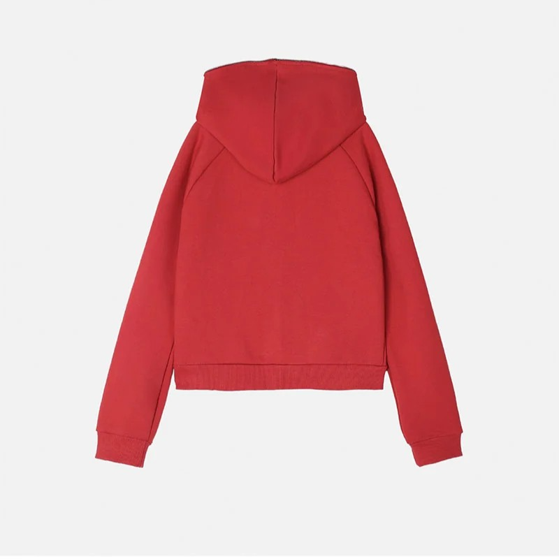 [CROP ITEM] クロップマッスルフィットフードジップアップ(3color)
