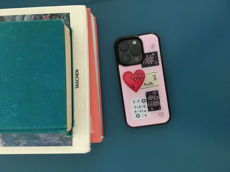 quilted patch epoxy phone case