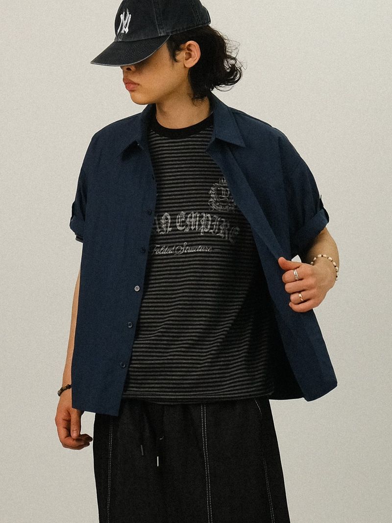 DEE Crop Roll-up Half Work Shirts