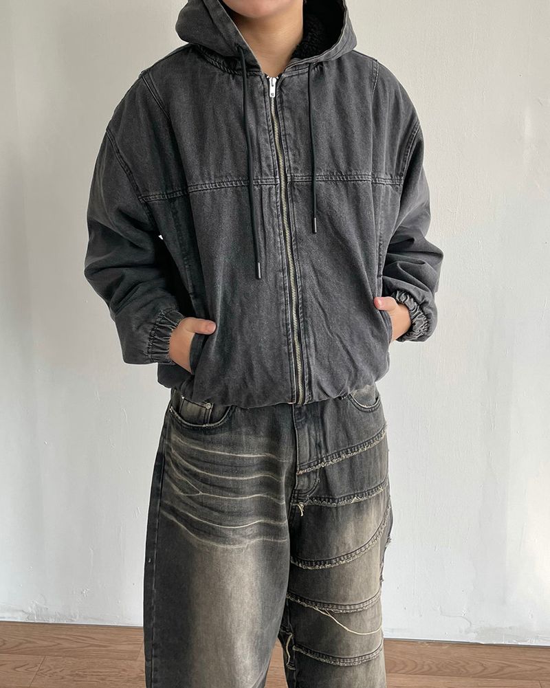 Denim Hooded Jumper