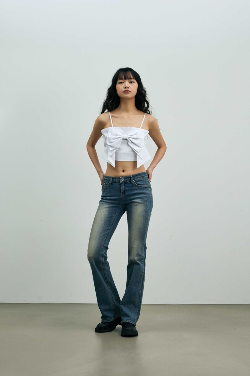 ARI RIBBON BUSTIER / WHITE