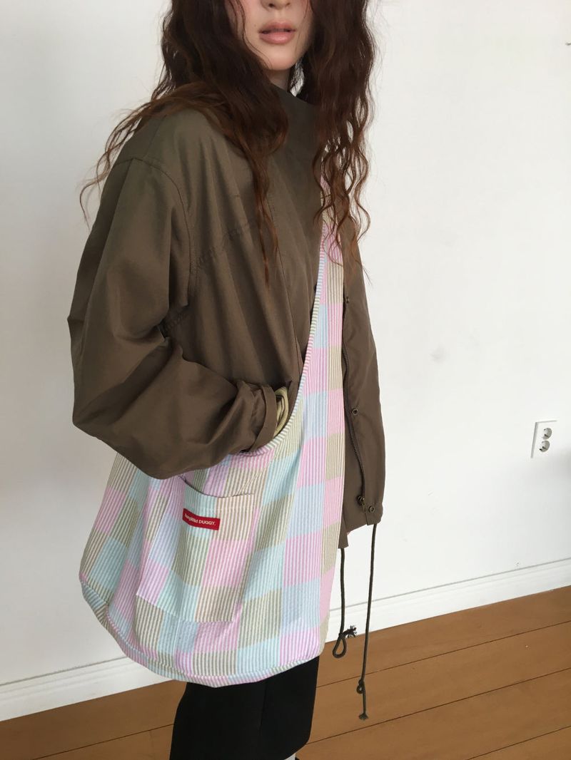 YWD パッチワーククロスボディーバッグ (2color)