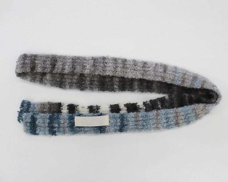 Emeon fur gradation Slim muffler scarf