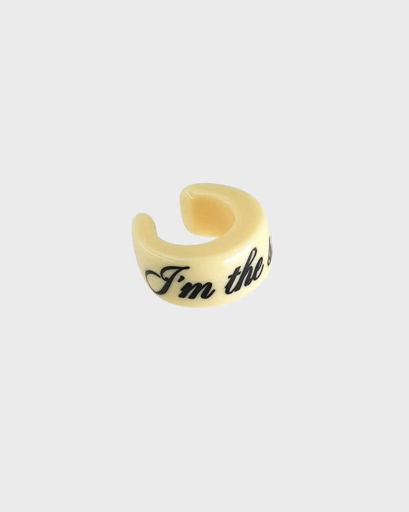 it doesn't matter.（イットダズントマッター）の「[Formica] レターイヤーカフ(Yellow)（アクセサリー）」