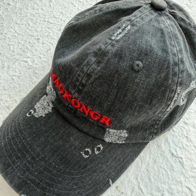 Washed Red Logo Cap