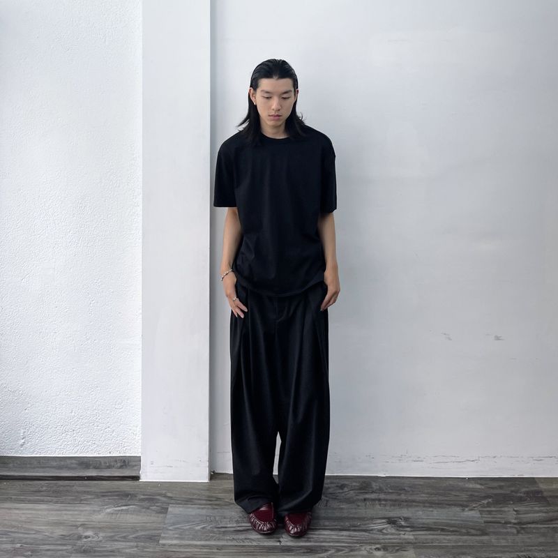 Oversized Pleated Trousers