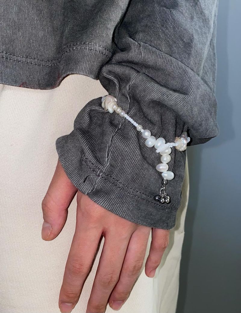 Blooming pearl bracelet