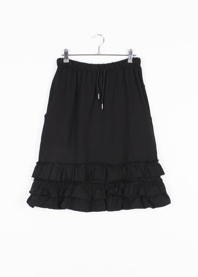 FRILL MIDI SKIRT