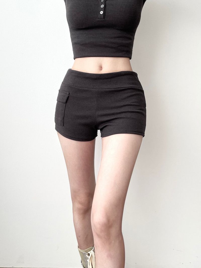 1400. Basic cargo pocket short pt (3color)