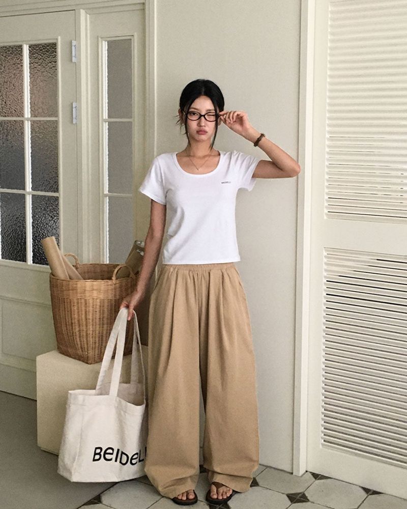 [MADE] WAVES, COTTON PINTACK PANTS