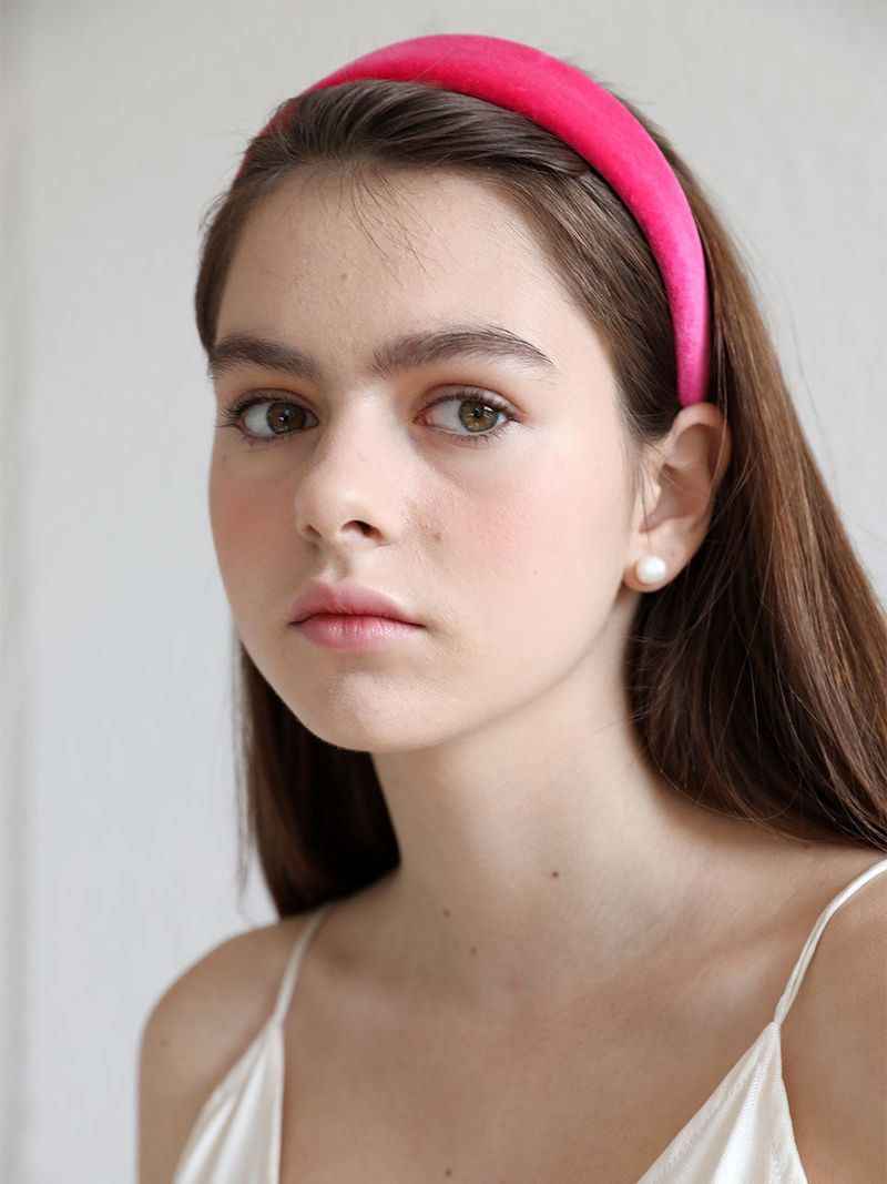 Elizabeth Moments(エリザベスモーメント)の「Fuchsia Pink Velvet Headband()」