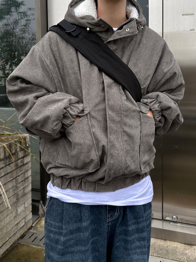 Number Jack Corduroy Hooded Jacket 3C