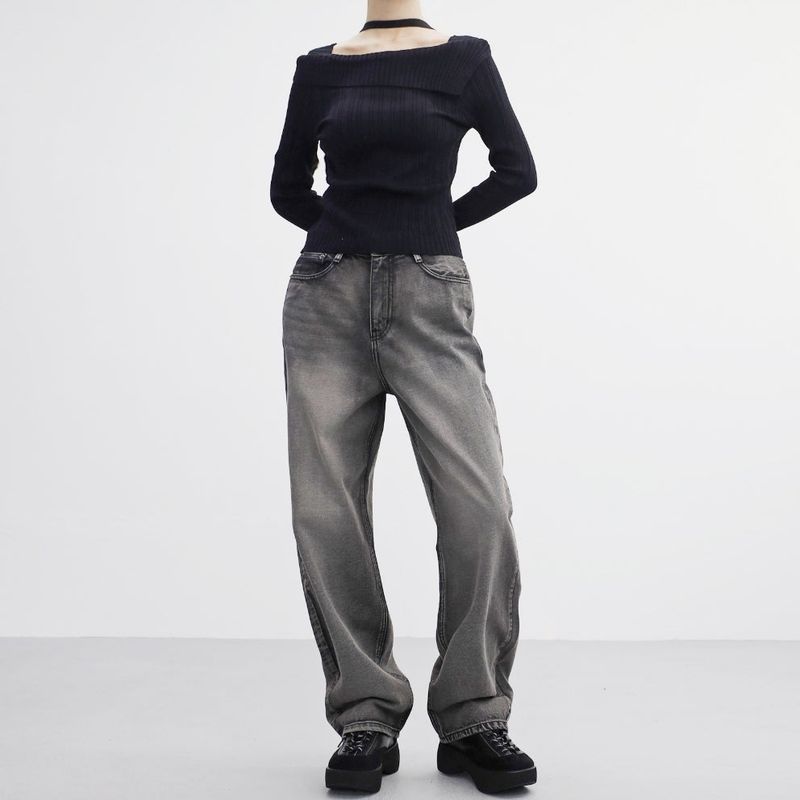 Ray Wide Denim Pants