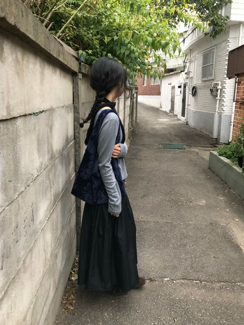 レイヤード カラーブロックティー