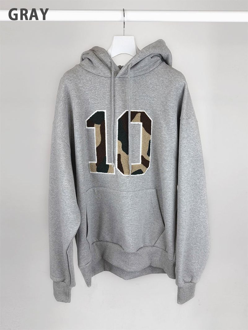CAMO FLEECE PATCH HOOD (4C)