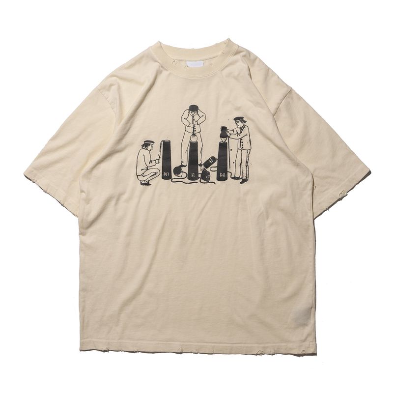 PLATEAU STUDIO（プラテウスタジオ）の「washed tee-02（Tops）」