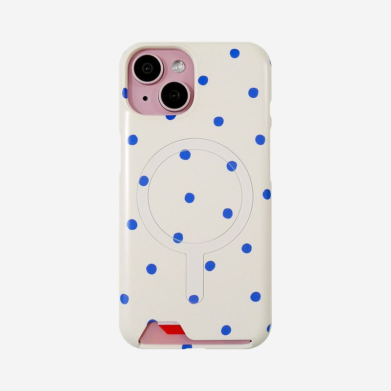 [MADE]Blue Balls-Ivory-Matt Magsafe Card Phonecase