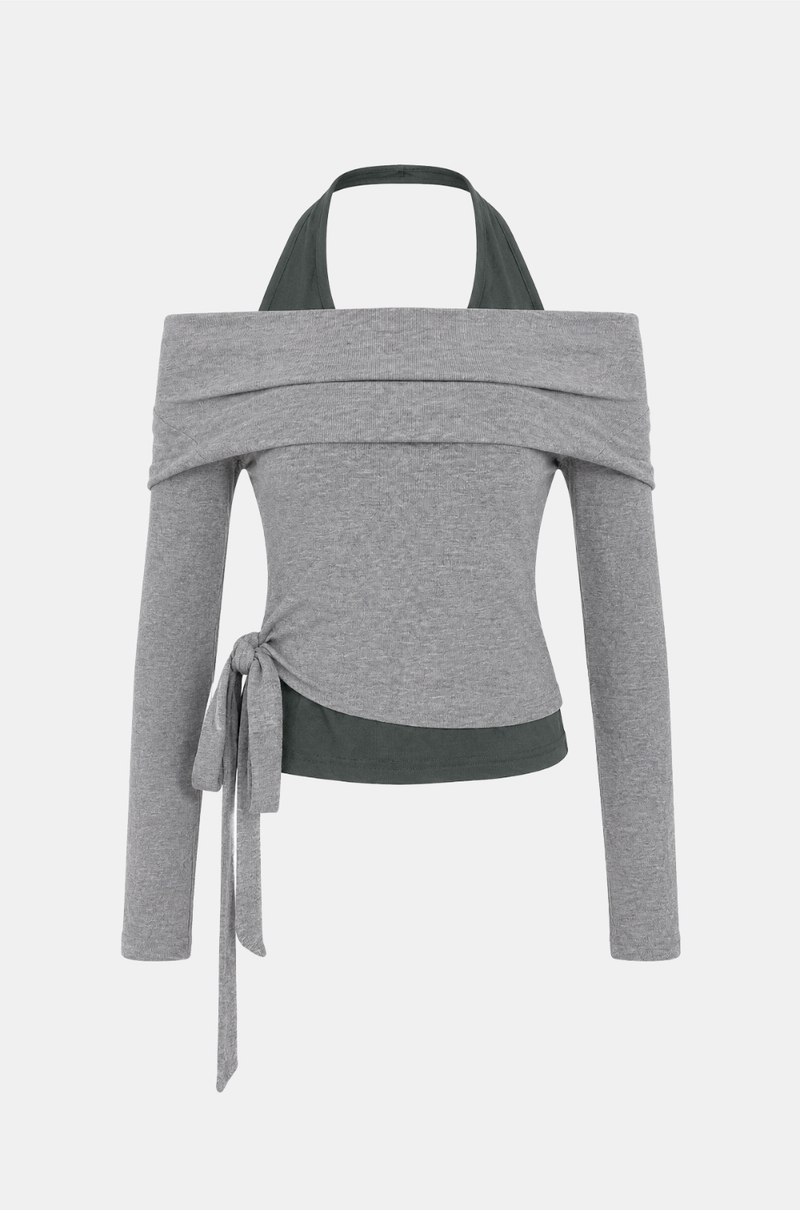 Arielle Halter Wrap Tee