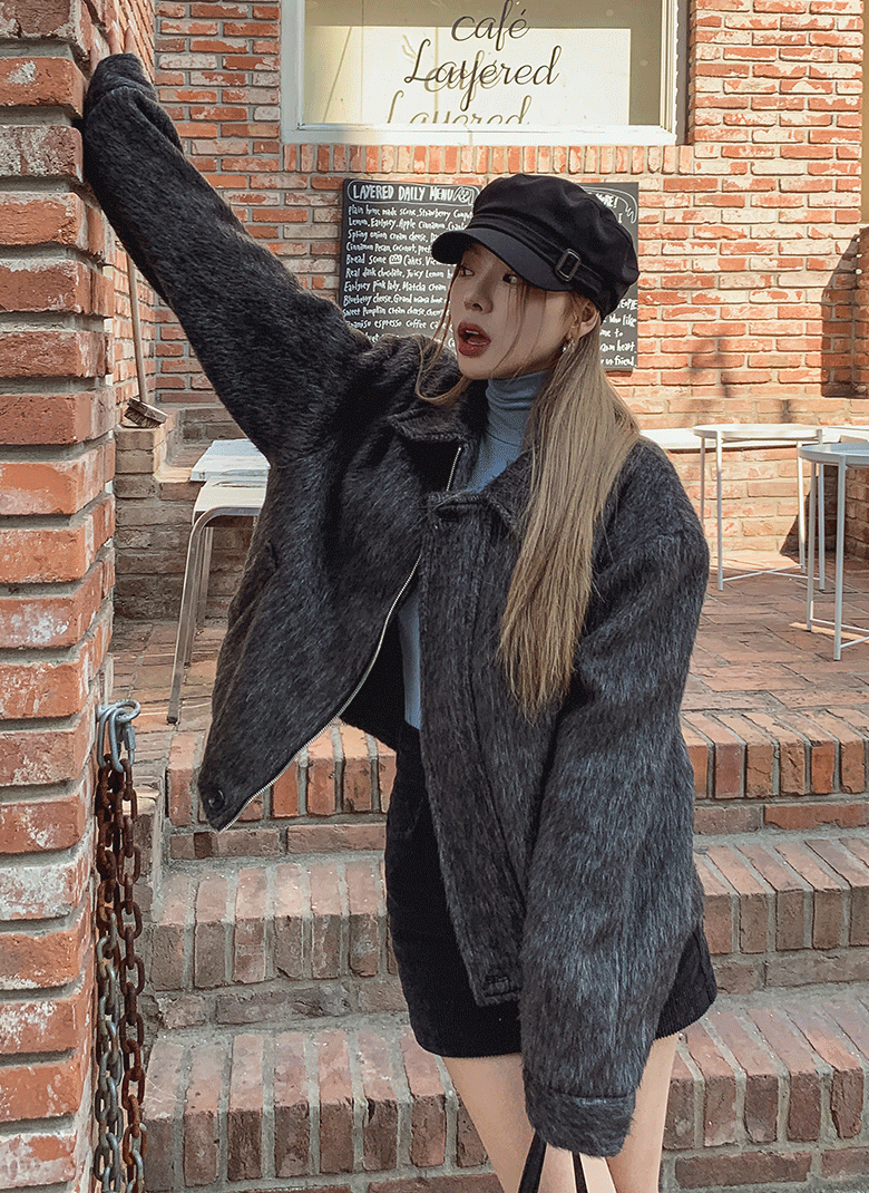 ULAN（ユレン）の「ウルフモヘアハーフジャケット（Jackets/Outerwear）」