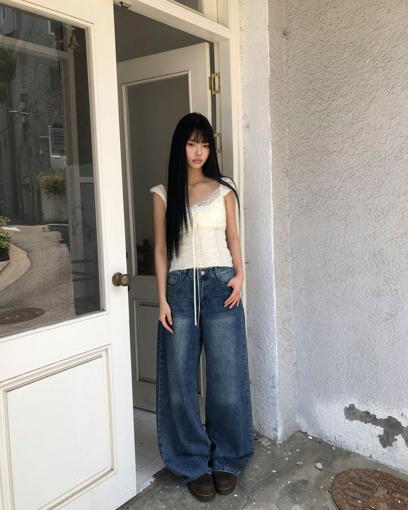 Lumen Low-Rise Wide Denim Pants