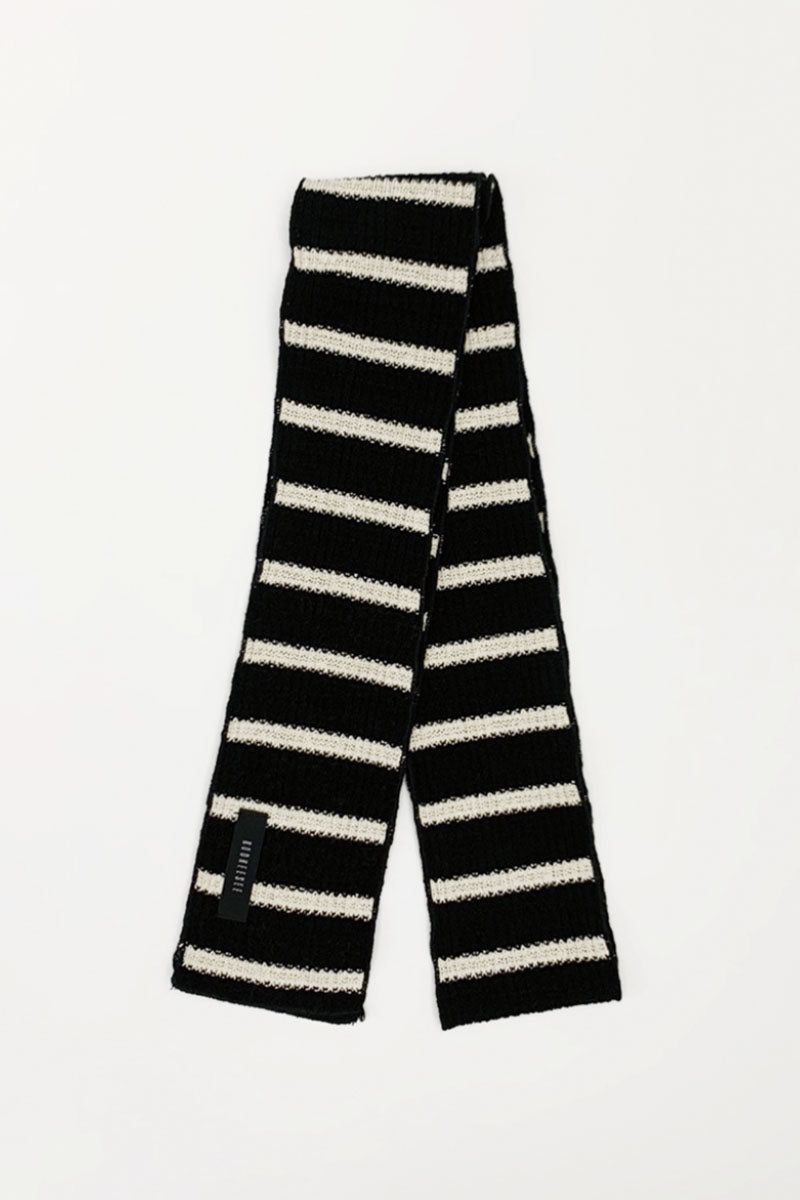 Stripe Winter Muffler (Black)