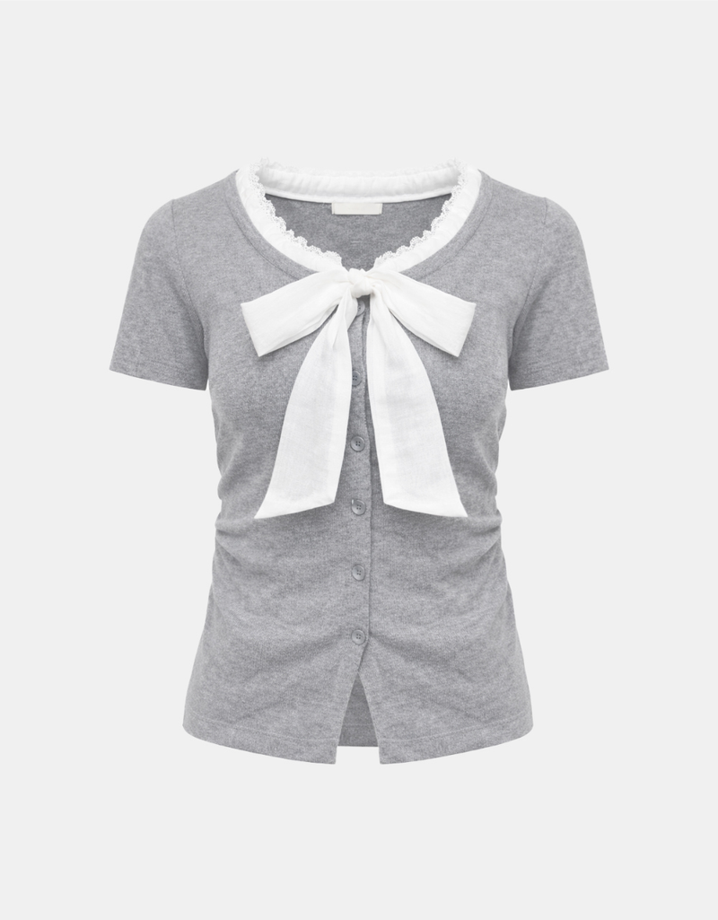 Elara Ribbon Knit Tee