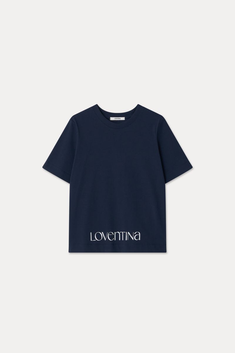 MULTI PRINTING TEE_NAVY