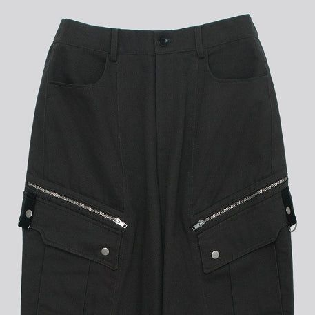 Jade Zipper Pocket Cargo Pants