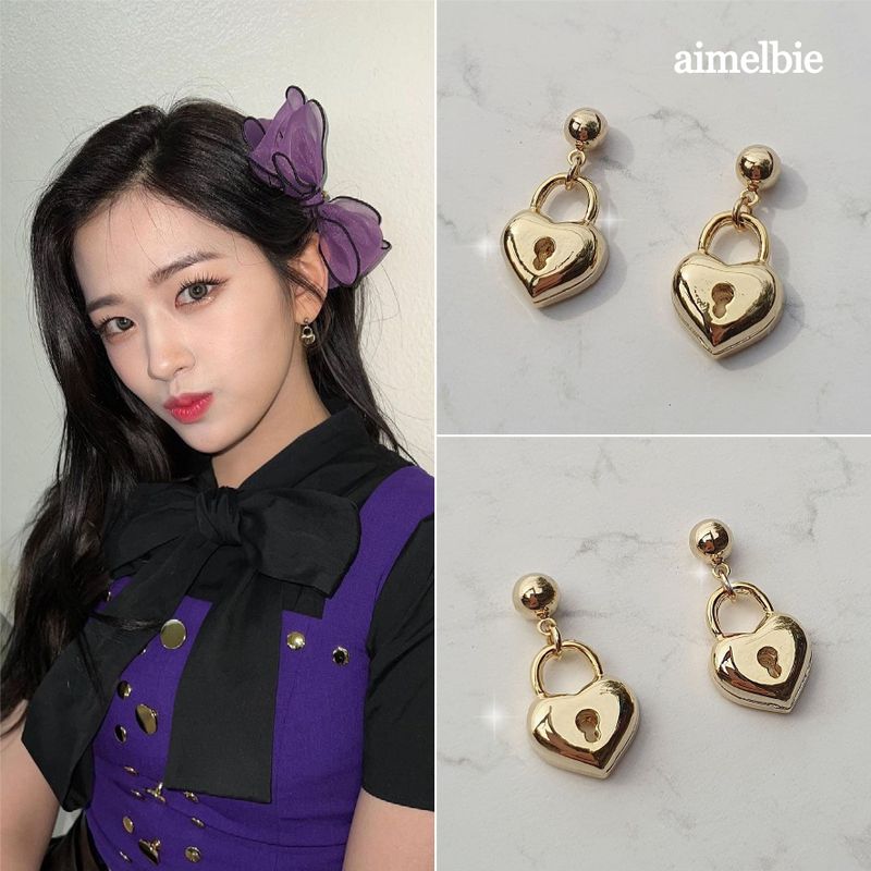 aimelbie（アイメルビー）の「ゴールドハートロックイヤリング（アクセサリー）」