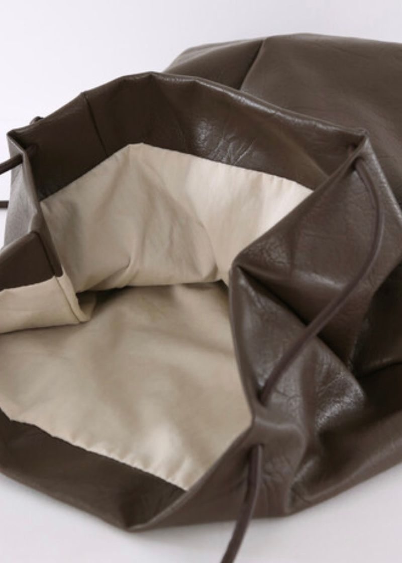 Wood Stitch Stringbackpack_brown