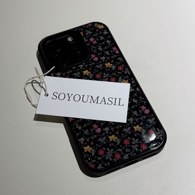 [+Magsafe] bloom color black epoxy bumper case