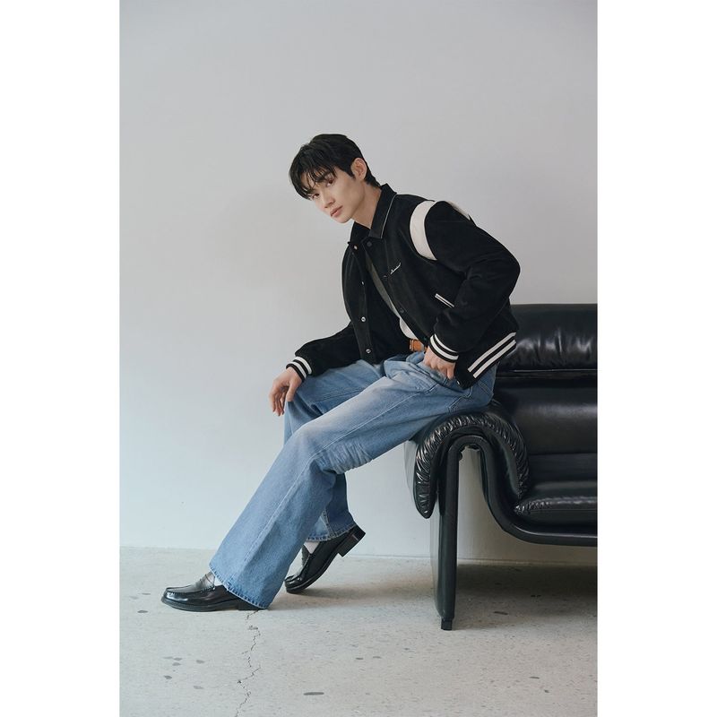 Signature varcity jacket(Black)