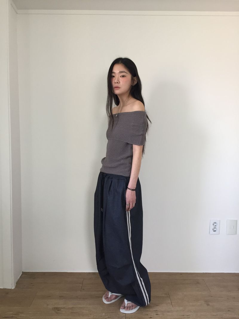 Ella Knit Off Shoulder (4color)