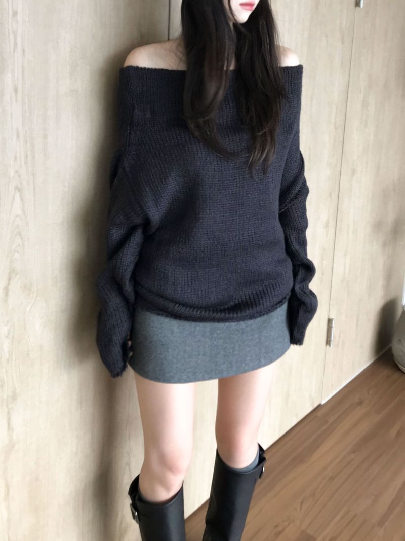 Lev wool mini skirt (2 colors)