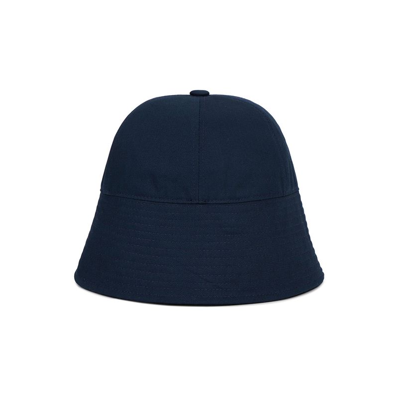 VA Curved Stud Round Drop Bucket Hat / Navy