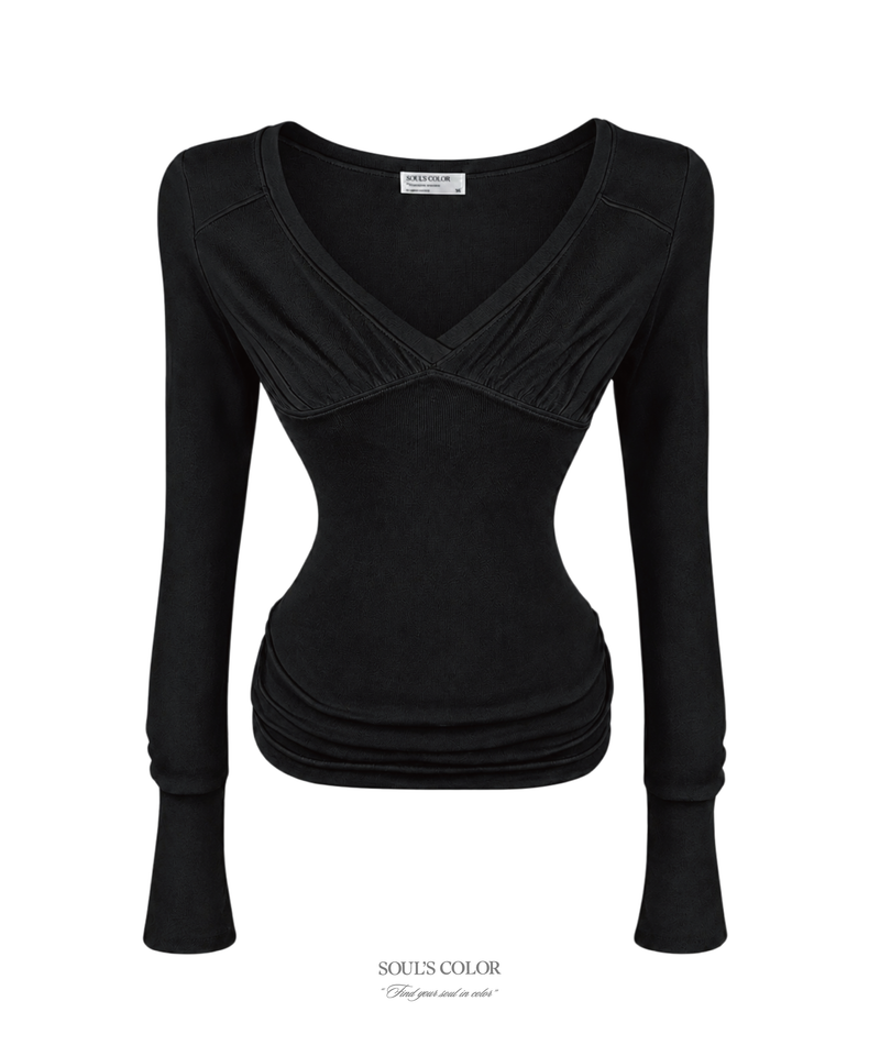 [MADE] Sophie Shirring Top (3color)