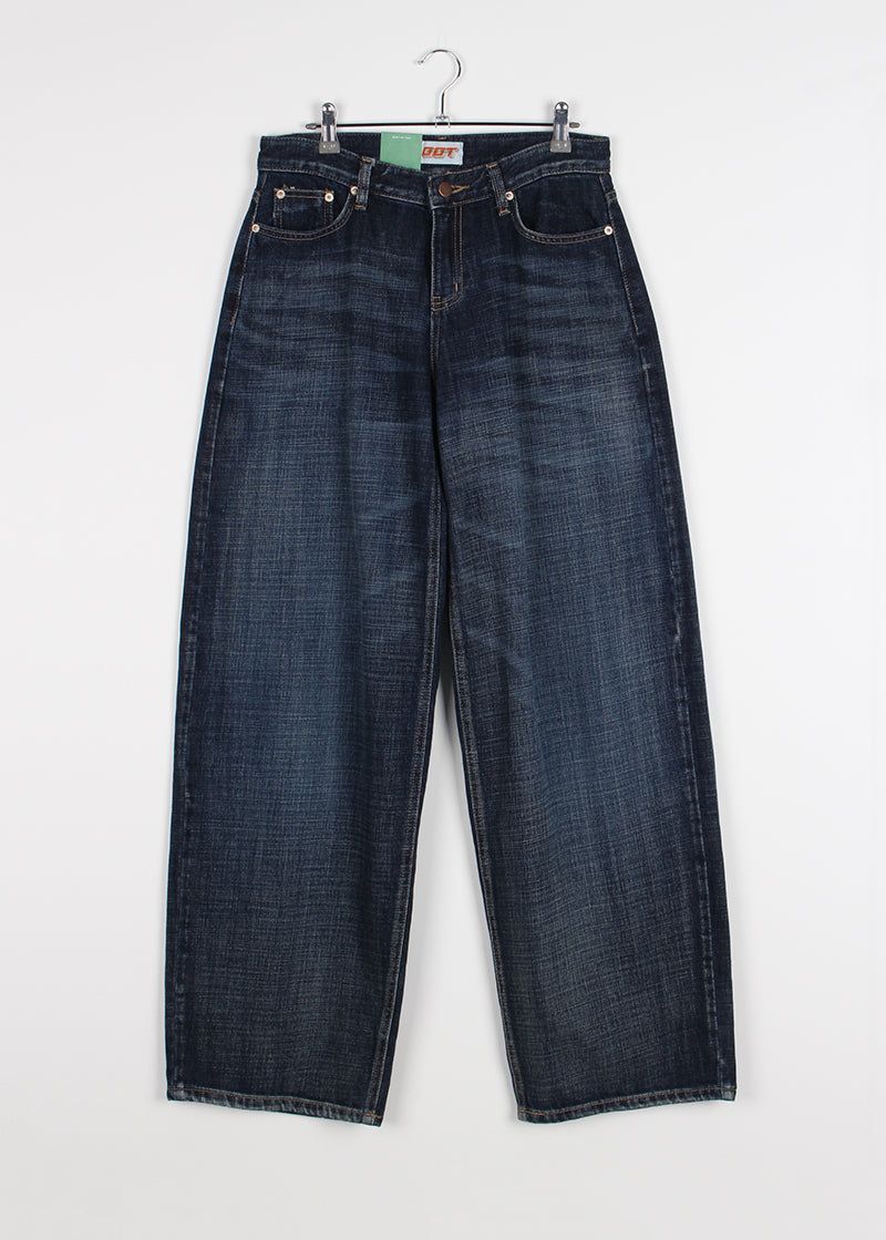 INDIGO LOW DENIM PANTS