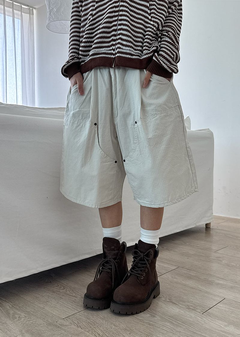 SNAP BERMUDA PANTS