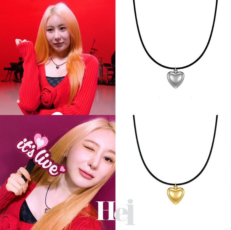 Hei（ヘイ）の「cow leather heart necklace（Accessories）」