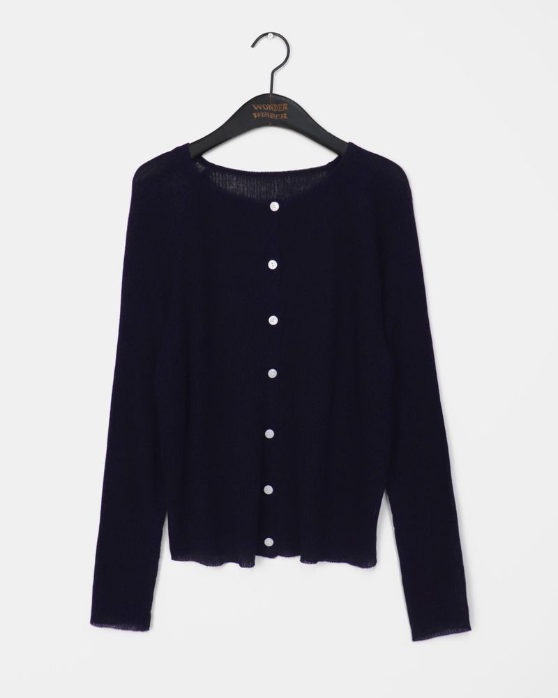 Floin Sheer Ribbed Cardigan