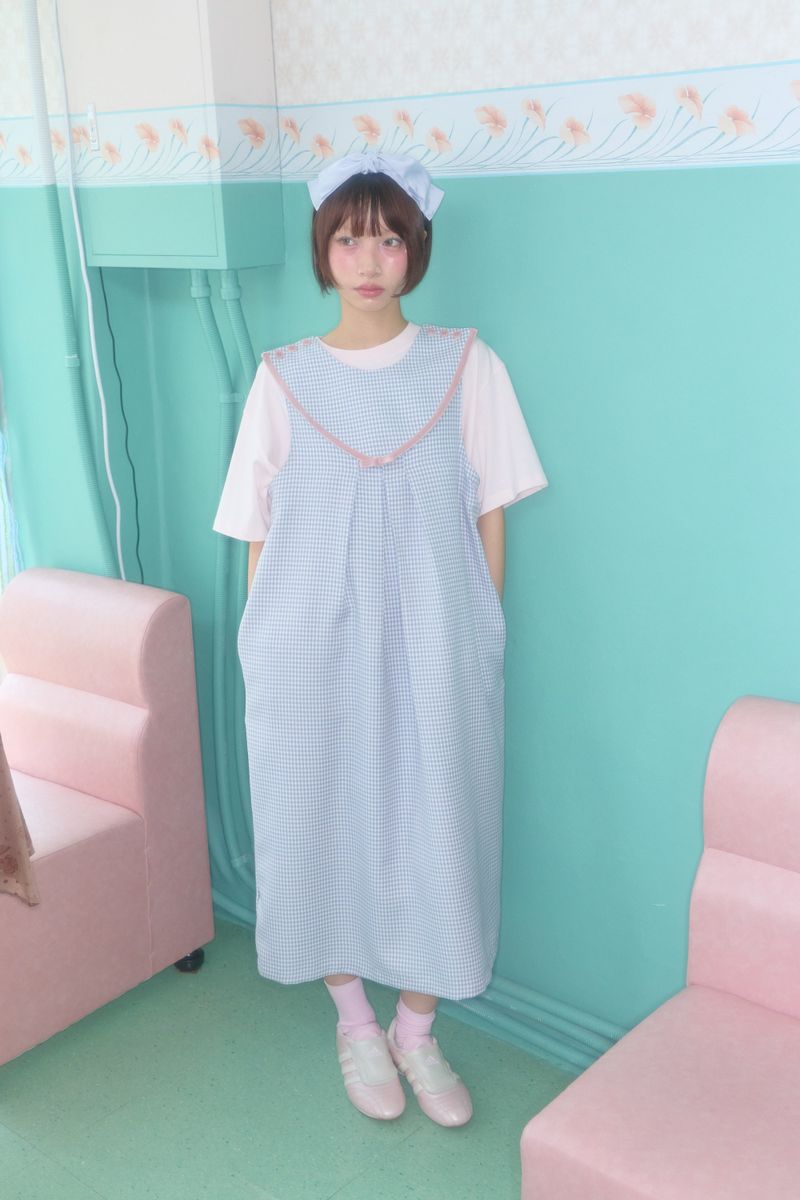 SHAKIRI(シャキリ)の「ANGEL RIBBON COLLAR DRESS (BLUE)(Dresses)」