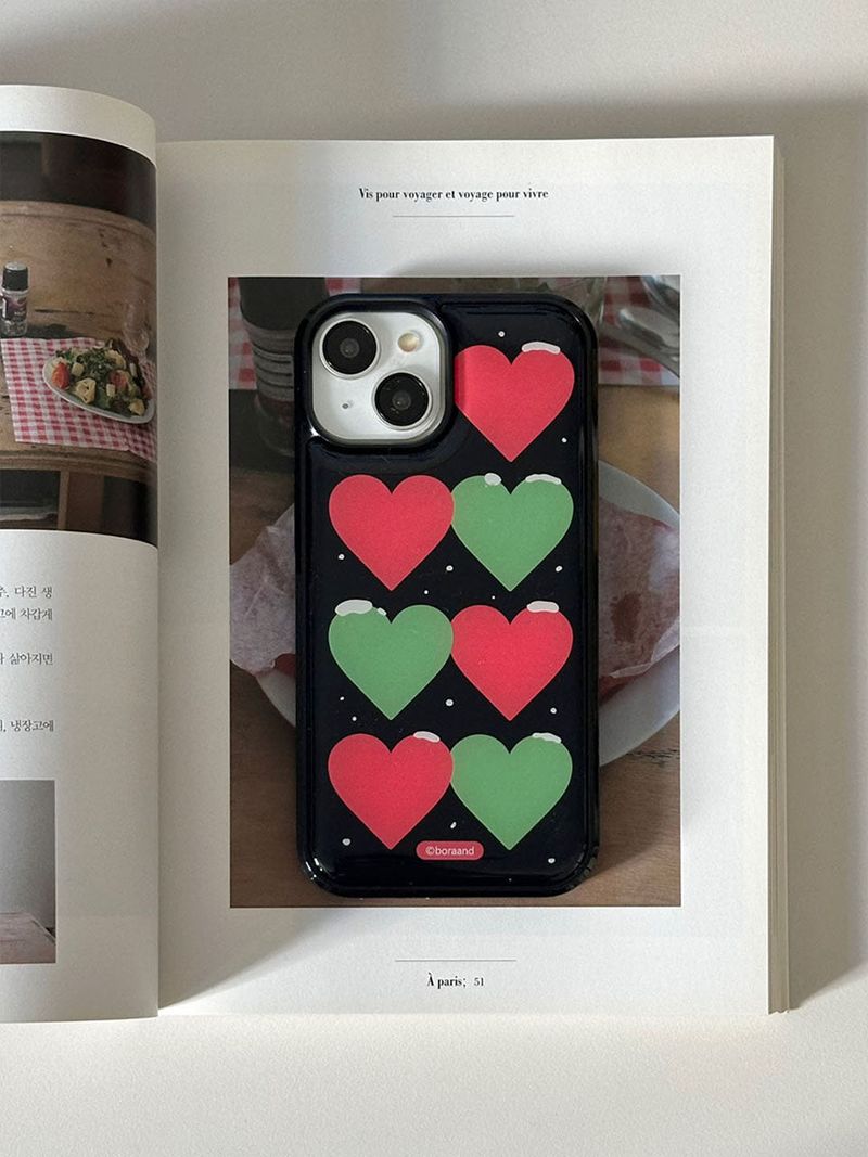 Snow heart Epoxy case